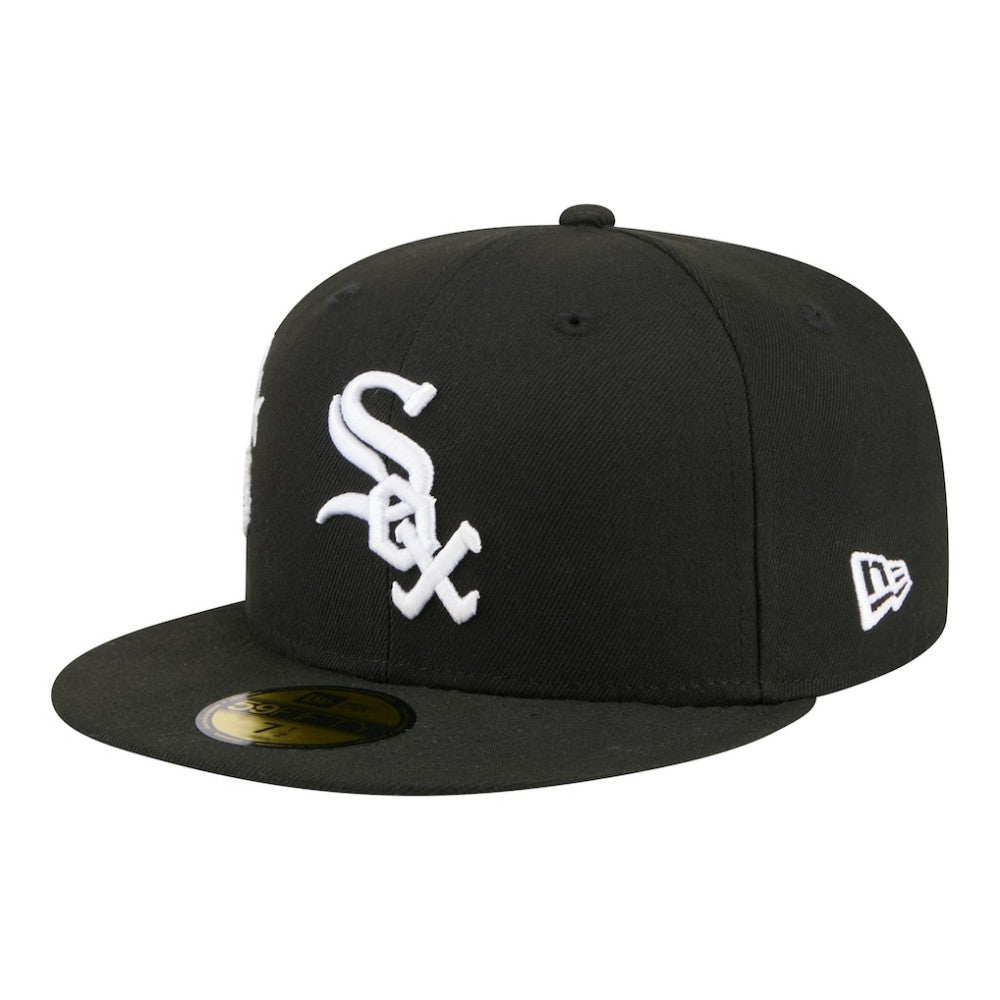 Black Chicago White Sox New Era City Patch 59FIFTY Fitted Hat