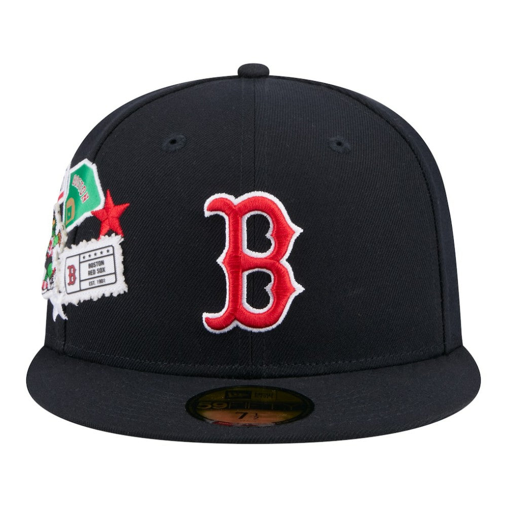 Navy Boston Red Sox New Era City Patch 59FIFTY Fitted Hat