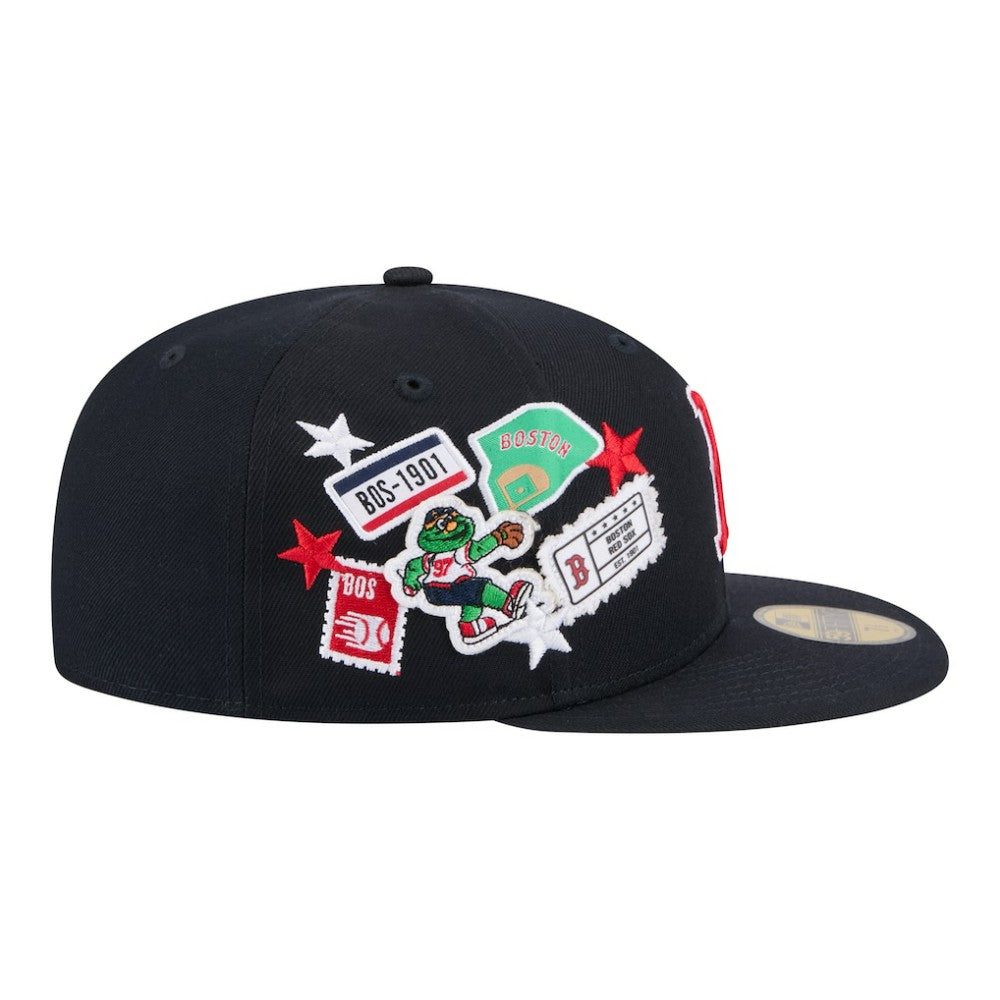 Navy Boston Red Sox New Era City Patch 59FIFTY Fitted Hat