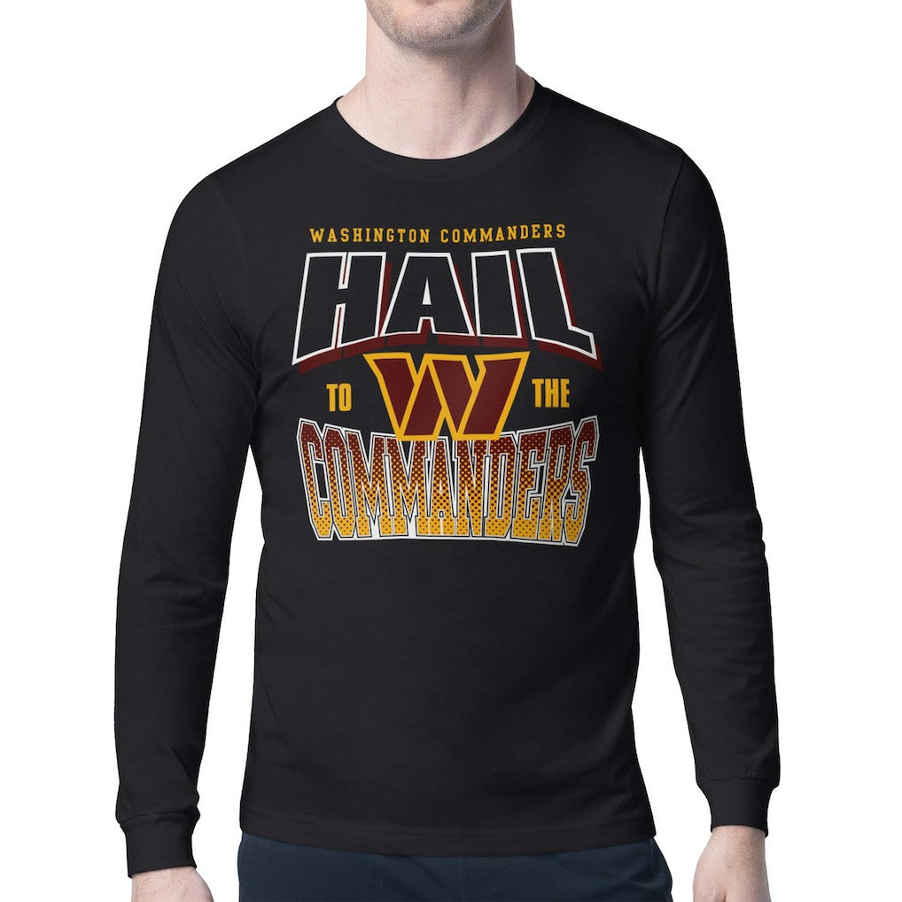 Starter Comic Style Slogan Long Sleeve T-Shirt - Washington Commanders T-shirts