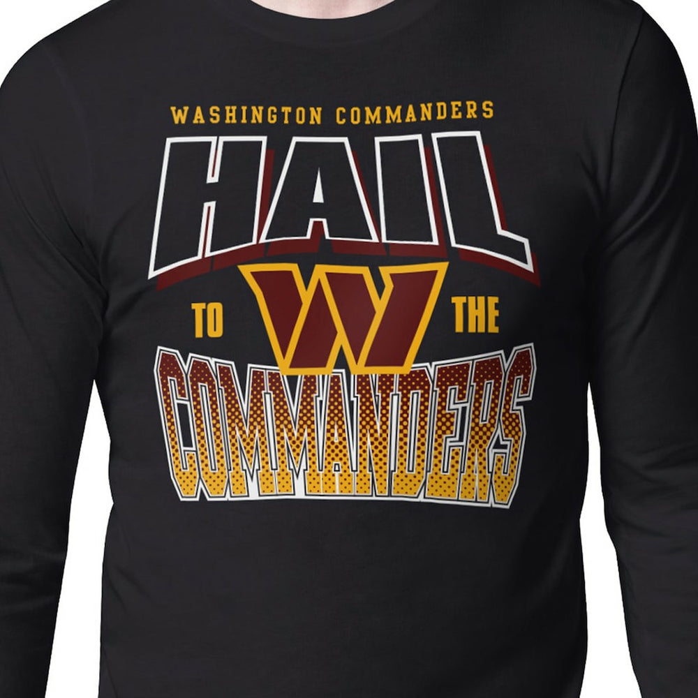 Starter Comic Style Slogan Long Sleeve T-Shirt - Washington Commanders T-shirts