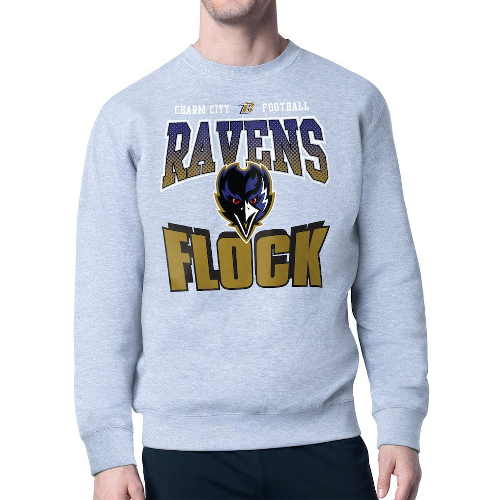 Starter Comic Style Sweatshirt - Baltimore Ravens Sweatshirts
