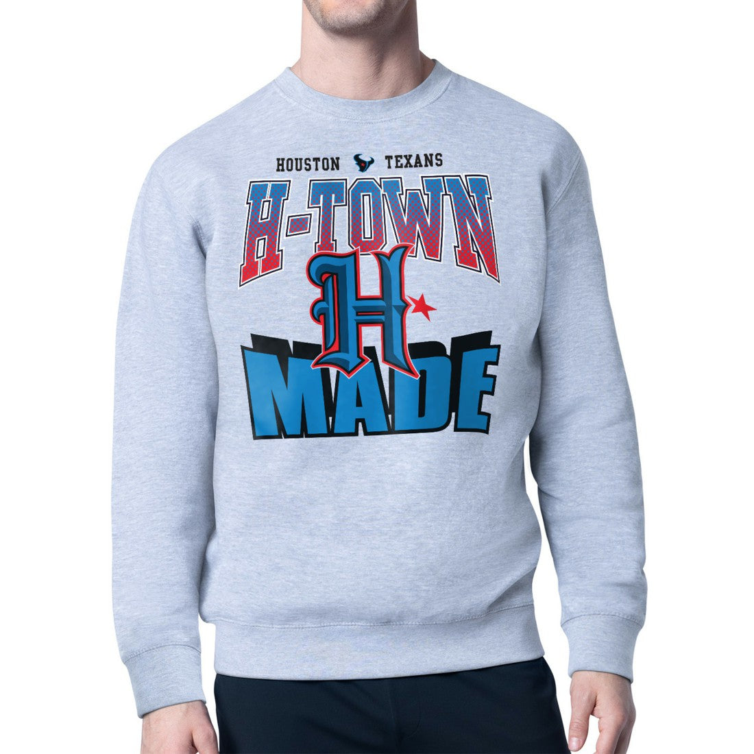 Starter Comic Style Sweatshirt - Houston Texans Sweatshirts