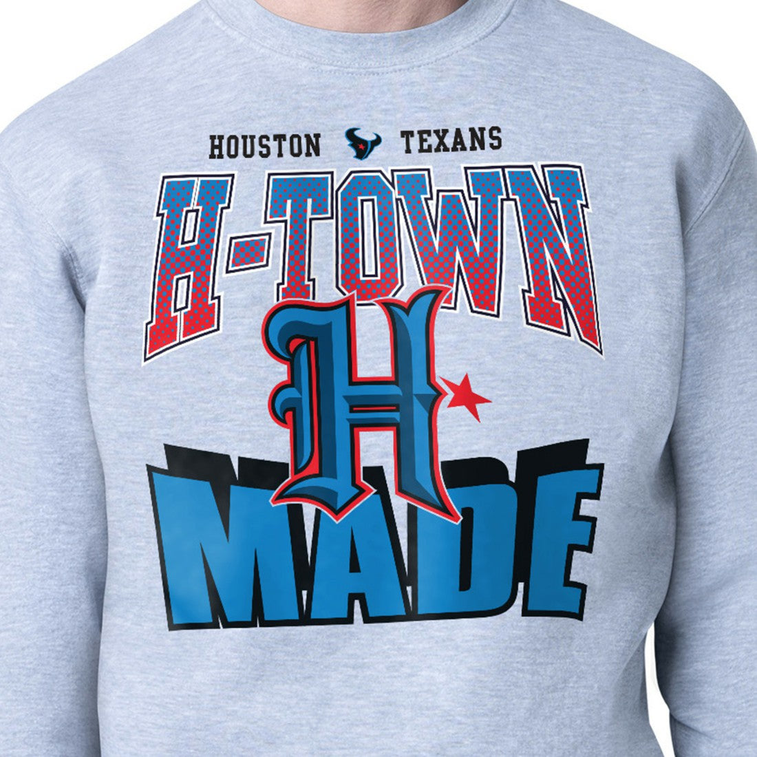 Starter Comic Style Sweatshirt - Houston Texans Sweatshirts