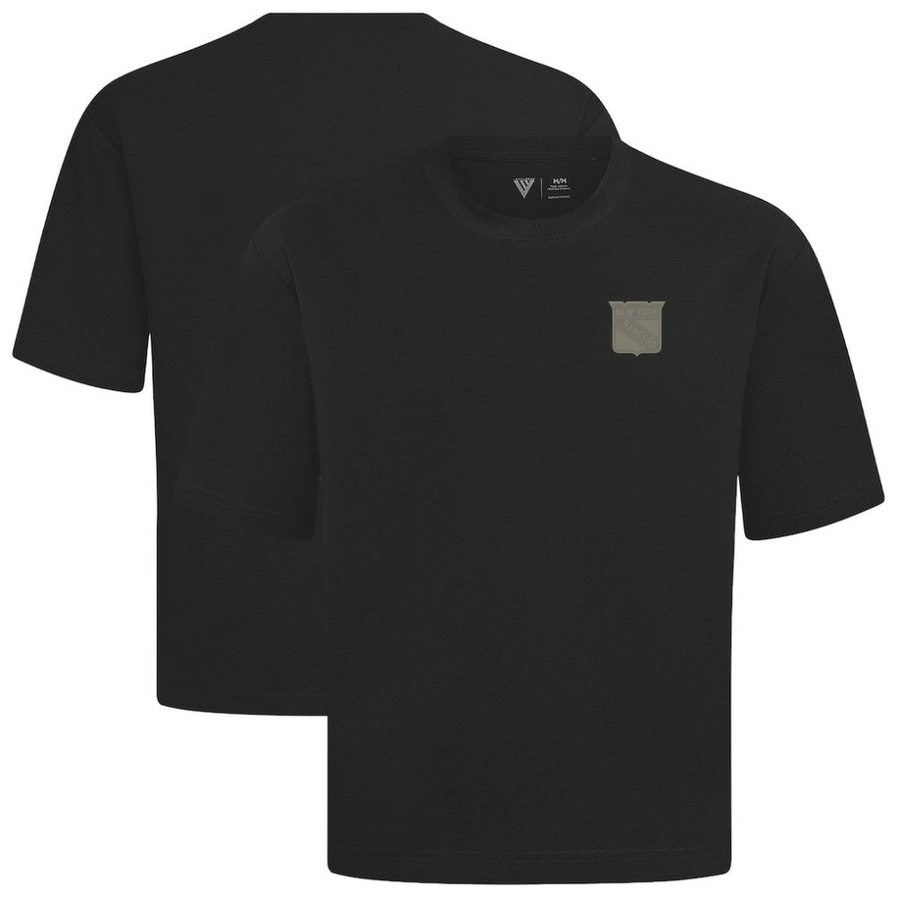NHL New York Rangers Levelwear Copper Oversized Luxe Signature Knit T-Shirt