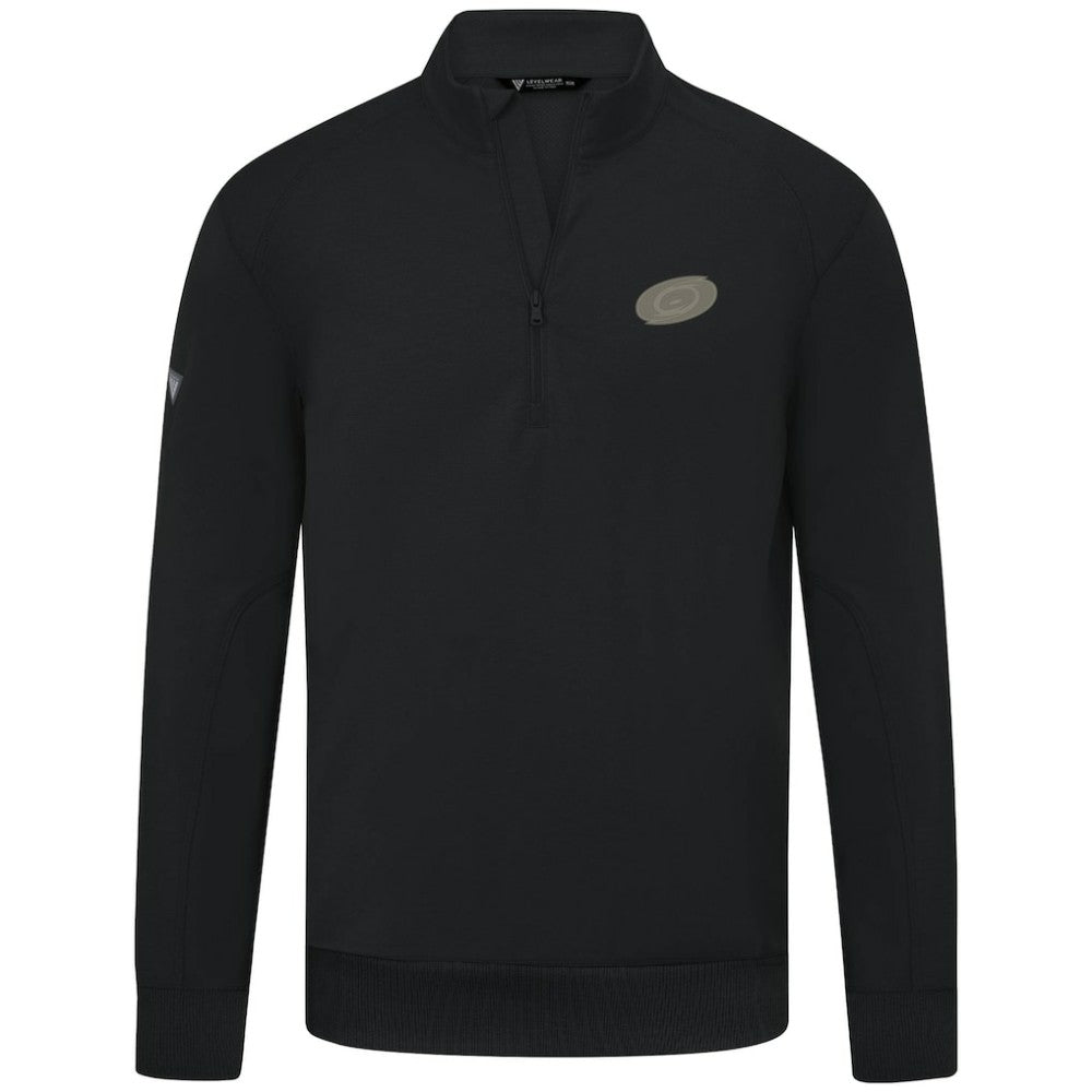 NHL Carolina Hurricanes Levelwear Copper Upright Quarter-Zip Pullover