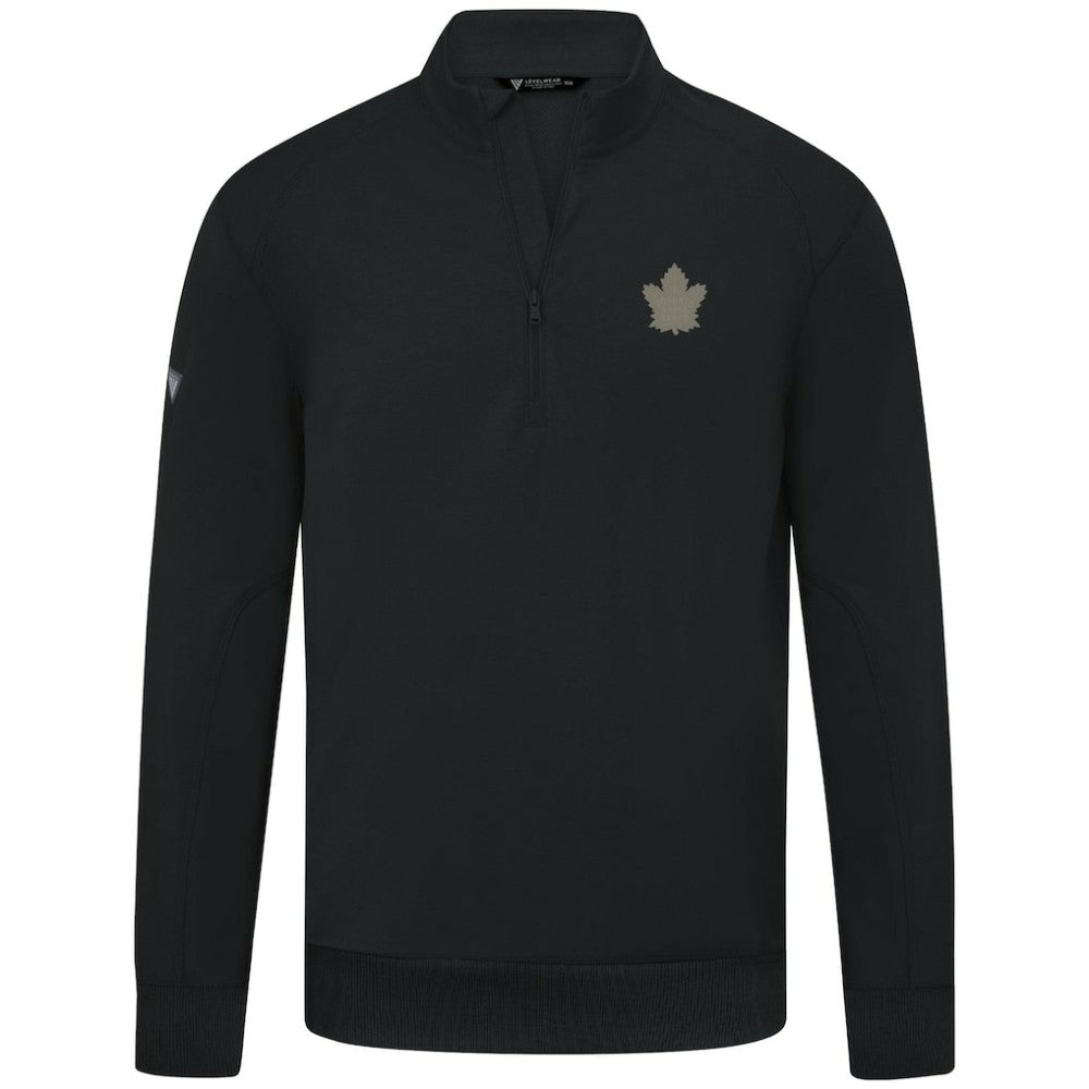 NHL Toronto Maple Leafs Levelwear Copper Upright Quarter-Zip Pullover