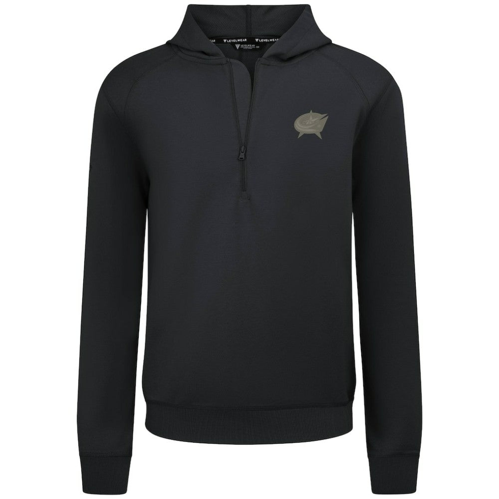NHL Columbus Blue Jackets Levelwear Technic Quarter-Zip Pullover Hoodie