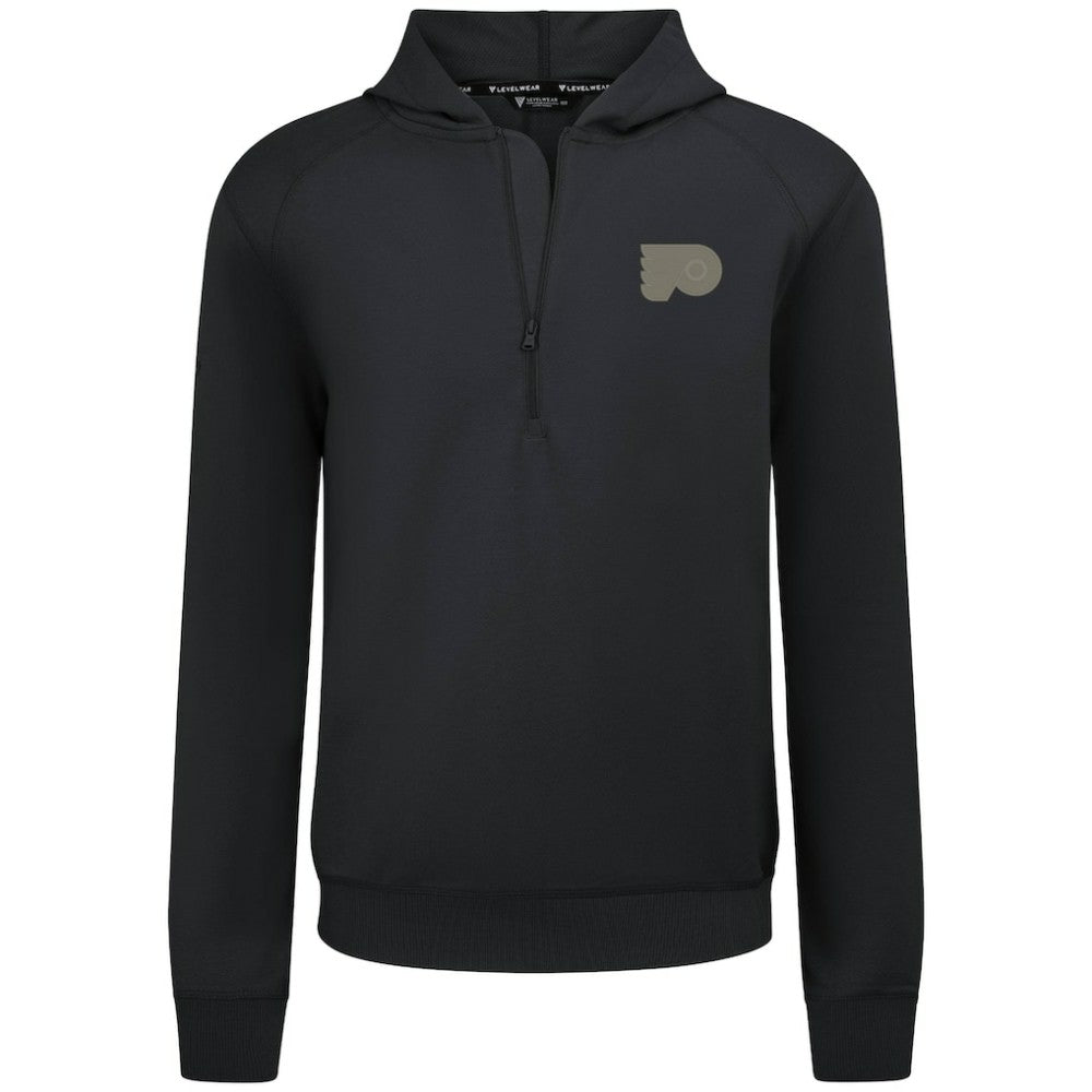 NHL Philadelphia Flyers Levelwear Technic Quarter-Zip Pullover Hoodie