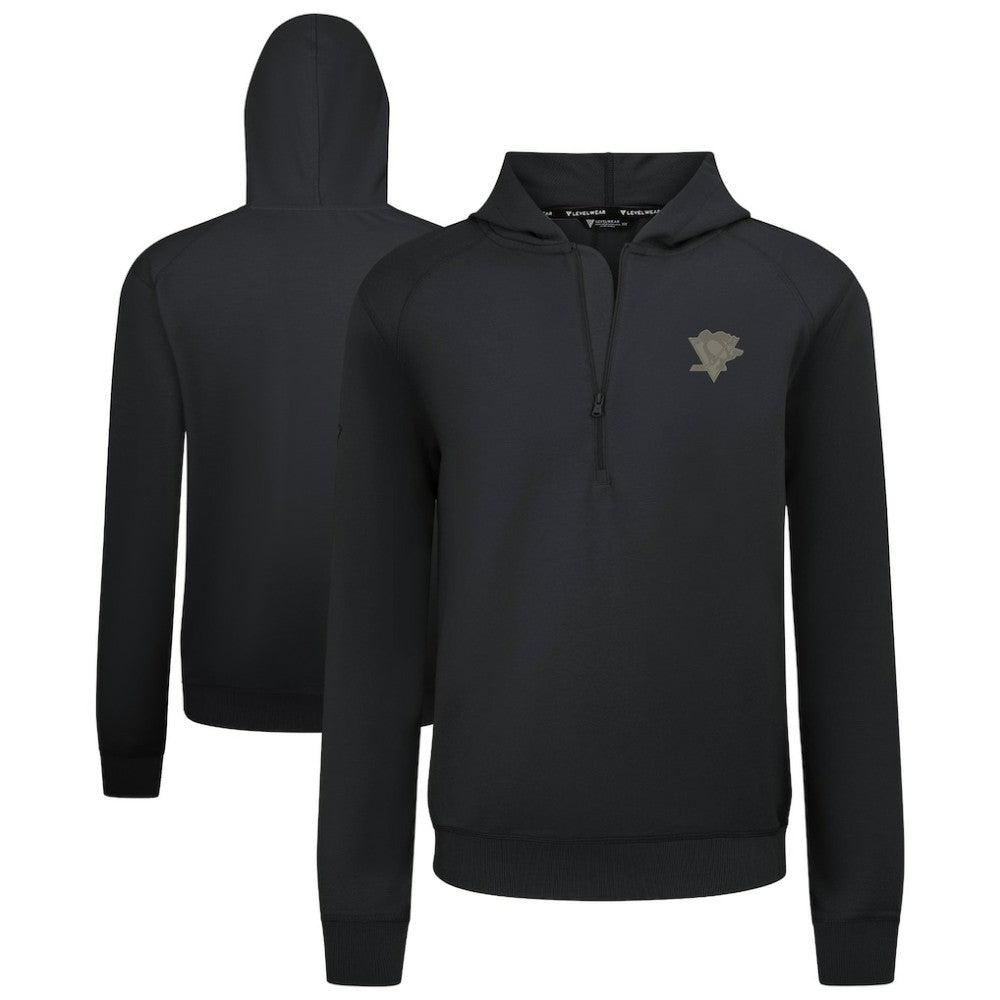 NHL Pittsburgh Penguins Levelwear Technic Quarter-Zip Pullover Hoodie