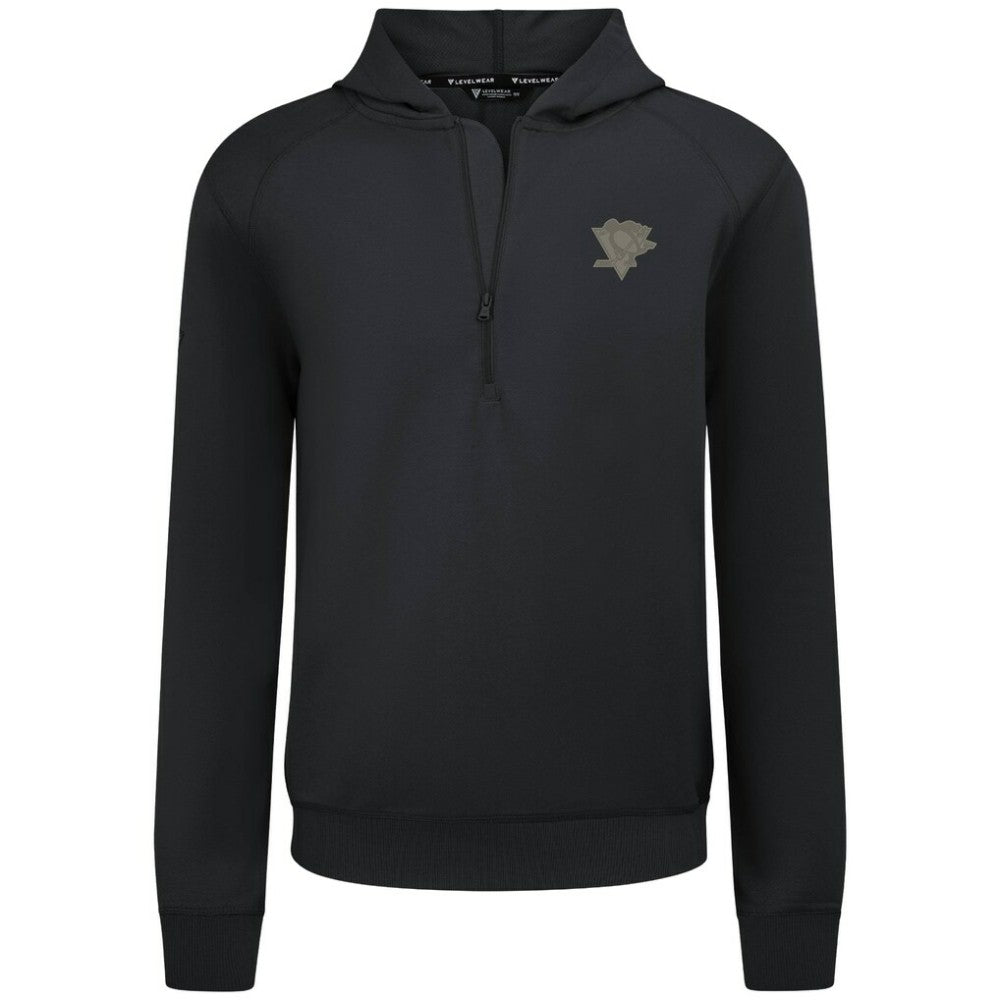 NHL Pittsburgh Penguins Levelwear Technic Quarter-Zip Pullover Hoodie