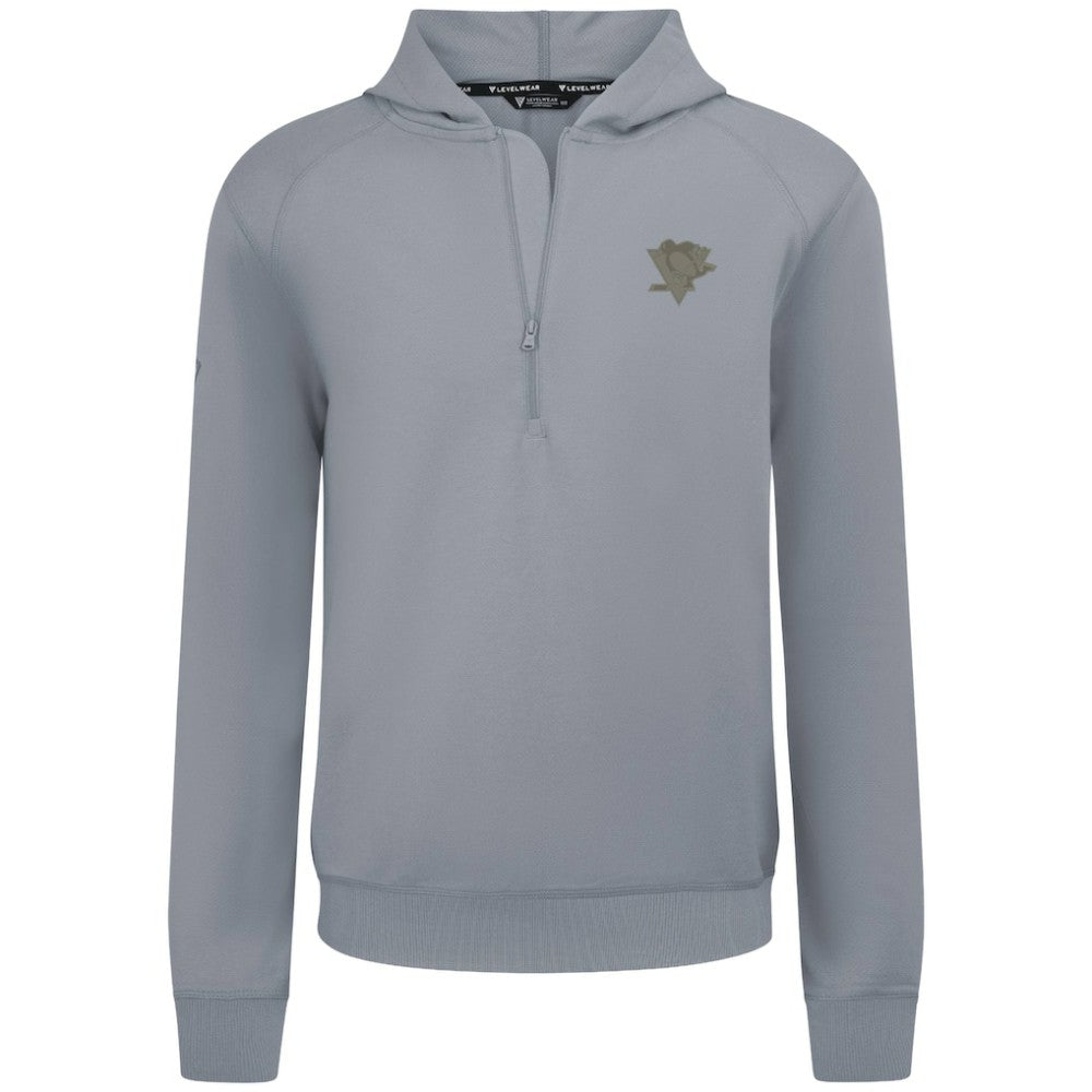 NHL Pittsburgh Penguins Levelwear Technic Quarter-Zip Pullover Hoodie