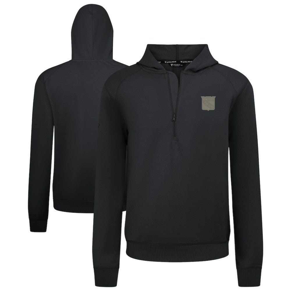NHL New York Rangers Levelwear Technic Quarter-Zip Pullover Hoodie