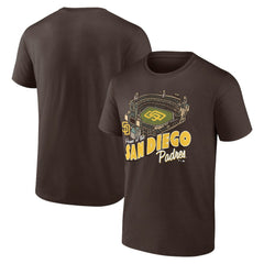 San Diego Padres Brown Home Stadium T-Shirt