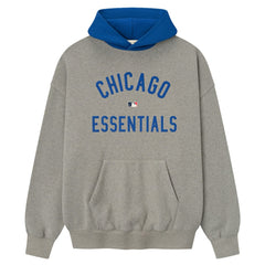 Warm Heather Gray/Royal Chicago Cubs Fear of God x MLB Sport Fit Hoodie