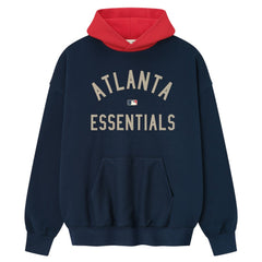 Navy/Red Atlanta Braves Fear of God x MLB Sport Fit Hoodie