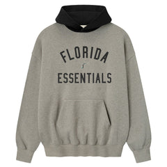 Warm Heather Gray/Black Florida Marlins Fear of God x MLB Sport Fit Hoodie