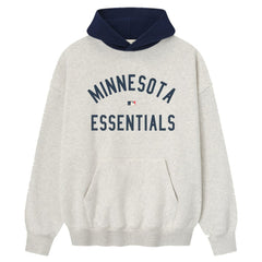 Light Heather Gray/Navy Minnesota Twins Fear of God x MLB Sport Fit Hoodie