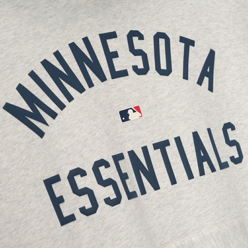 Light Heather Gray/Navy Minnesota Twins Fear of God x MLB Sport Fit Hoodie