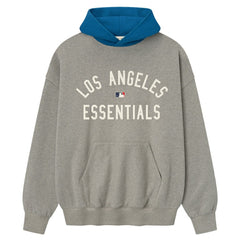 Warm Heather Gray/Royal Los Angeles Dodgers Fear of God x MLB Sport Fit Hoodie