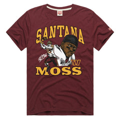 Santana Moss  Homage Unisex Retired Player Classic Caricature T-Shirt - Washington Commanders T-shirts