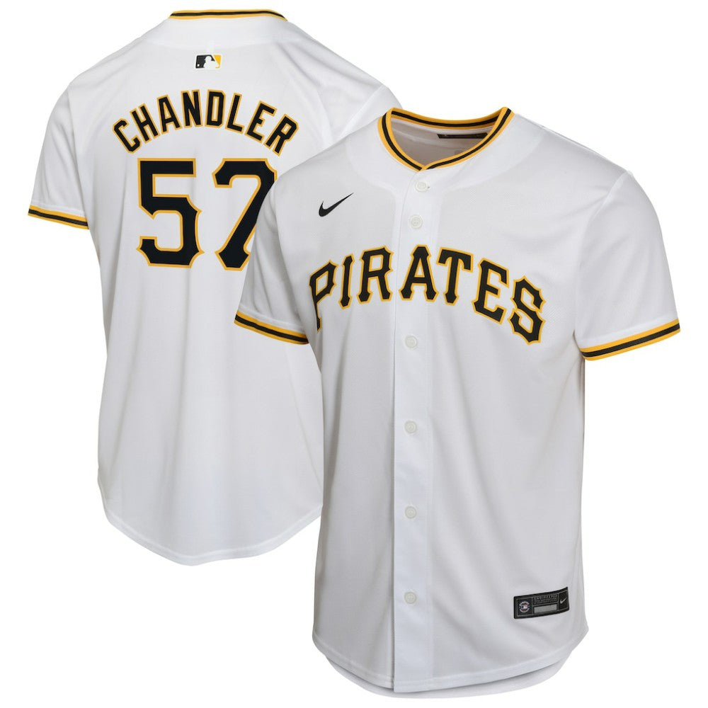 White Bubba Chandler Pittsburgh Pirates Nike Youth Home Player Game Jersey