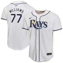 White Carson Williams Tampa Bay Rays Nike Youth Home Player Game Jersey