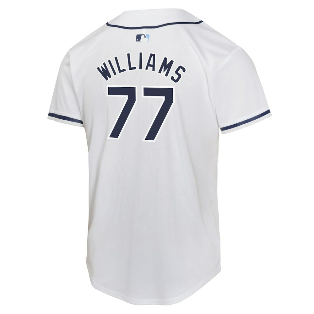 White Carson Williams Tampa Bay Rays Nike Youth Home Player Game Jersey