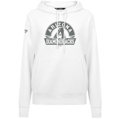 White Arizona Diamondbacks Levelwear Women's Adorn Banner Arch Hoodie