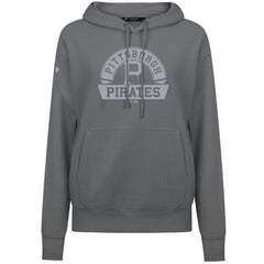 Stone Pittsburgh Pirates Levelwear Women's Adorn Banner Arch Hoodie