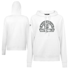 White Washington Nationals Levelwear Women's Adorn Banner Arch Hoodie