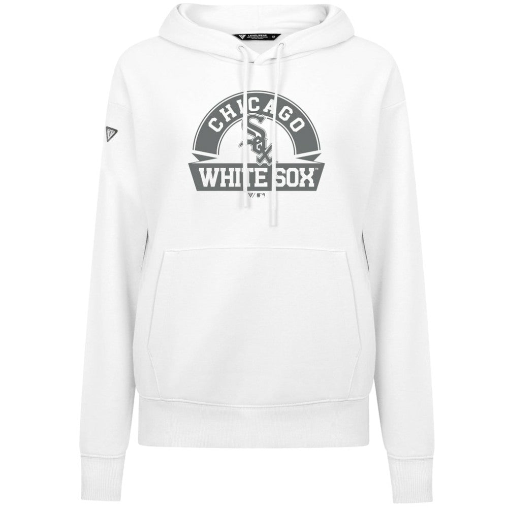 White Chicago White Sox Levelwear Women's Adorn Banner Arch Hoodie