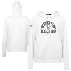 White Detroit Tigers Levelwear Women's Adorn Banner Arch Hoodie