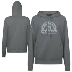 Stone New York Yankees Levelwear Women's Adorn Banner Arch Hoodie