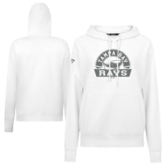White Tampa Bay Rays Levelwear Women's Adorn Banner Arch Hoodie