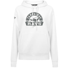 White Tampa Bay Rays Levelwear Women's Adorn Banner Arch Hoodie