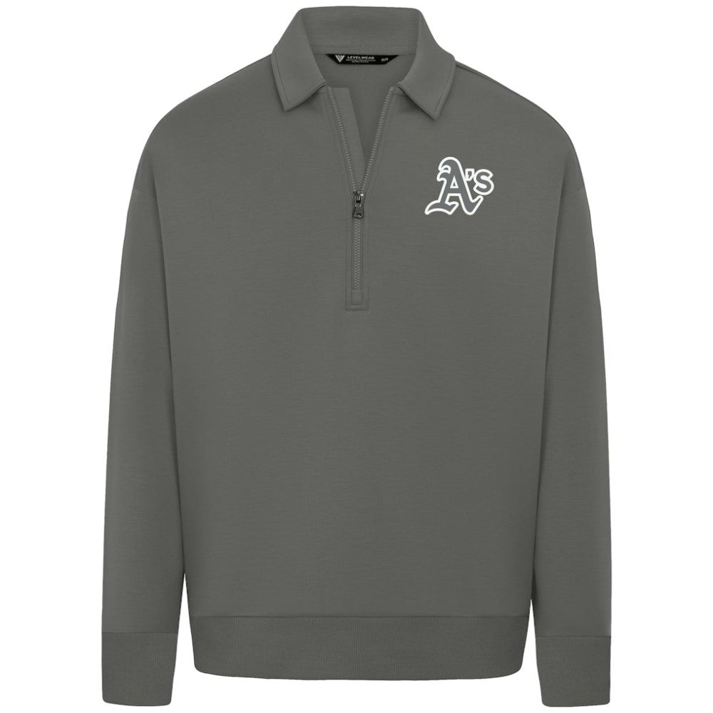 Stone Athletics Levelwear Women's Canmore Chenille Logo Quarter-Zip Top
