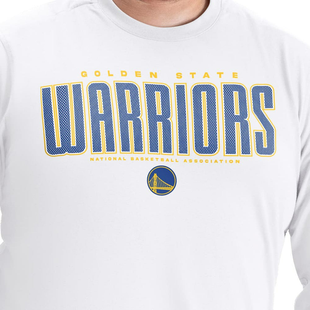 Golden State Warriors G-III Sports by Carl Banks Adaptive Printed Mesh Effect Long Sleeve T-Shirt sale