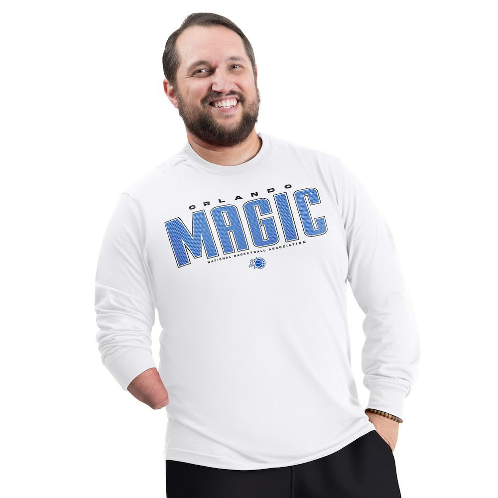 Orlando Magic G-III Sports by Carl Banks Adaptive Printed Mesh Effect Long Sleeve T-Shirt