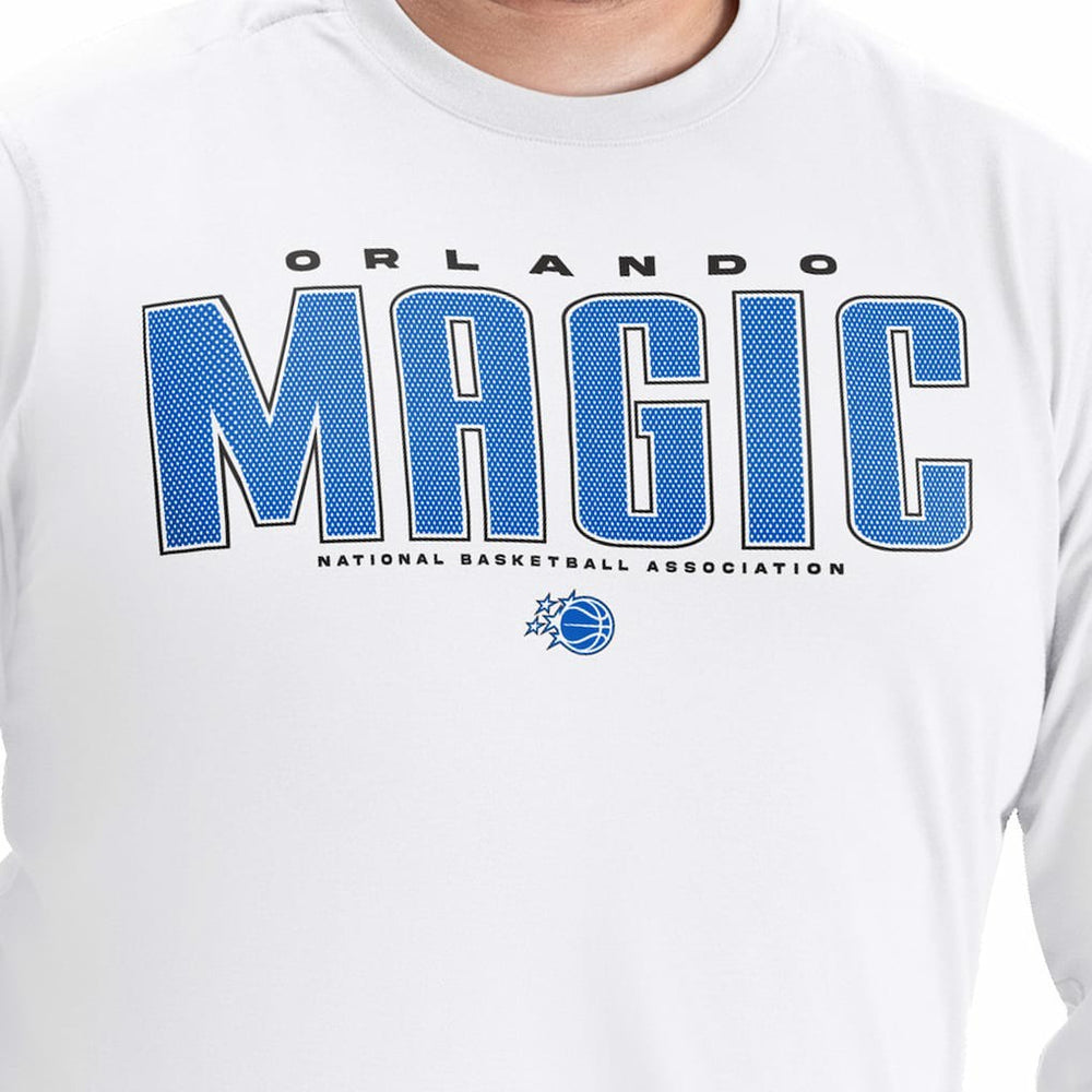 Orlando Magic G-III Sports by Carl Banks Adaptive Printed Mesh Effect Long Sleeve T-Shirt