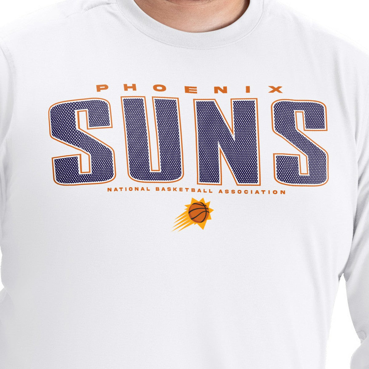 Phoenix Suns G-III Sports by Carl Banks Adaptive Printed Mesh Effect Long Sleeve T-Shirt