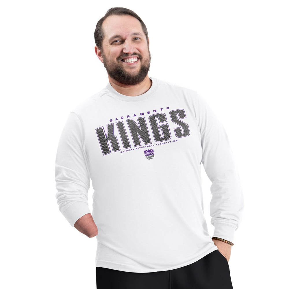 Sacramento Kings G-III Sports by Carl Banks Adaptive Printed Mesh Effect Long Sleeve T-Shirt