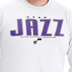 Utah Jazz G-III Sports by Carl Banks Adaptive Printed Mesh Effect Long Sleeve T-Shirt