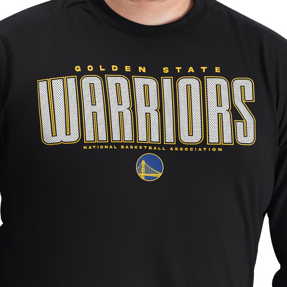 Golden State Warriors G-III Sports by Carl Banks Adaptive Printed Mesh Effect Long Sleeve T-Shirt sale