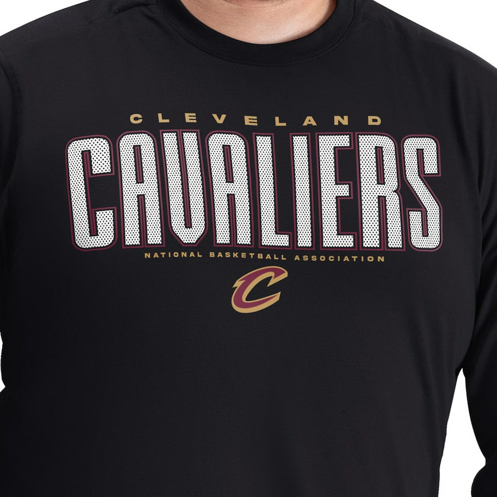 Cleveland Cavaliers G-III Sports by Carl Banks Adaptive Printed Mesh Effect Long Sleeve T-Shirt sale