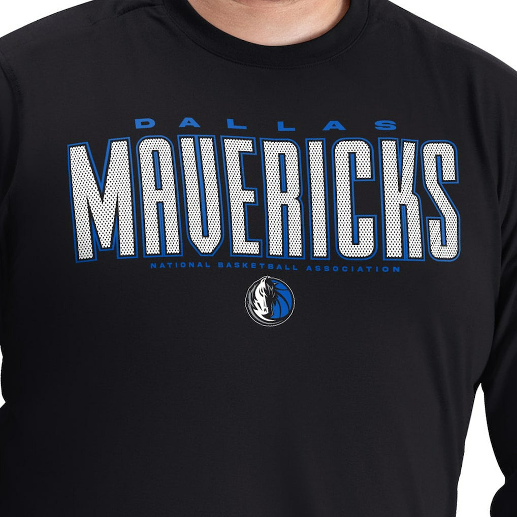Dallas Mavericks G-III Sports by Carl Banks Adaptive Printed Mesh Effect Long Sleeve T-Shirt sale