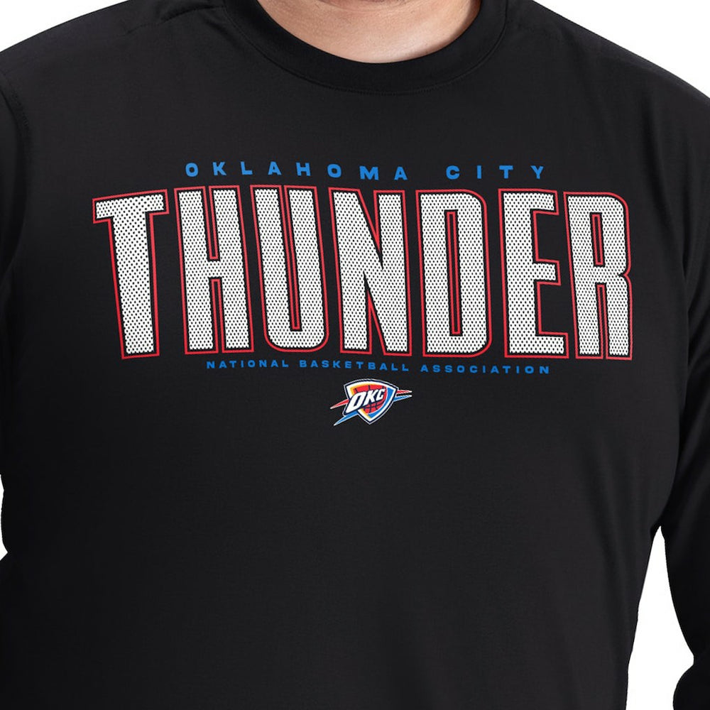 Oklahoma City Thunder G-III Sports by Carl Banks Adaptive Printed Mesh Effect Long Sleeve T-Shirt