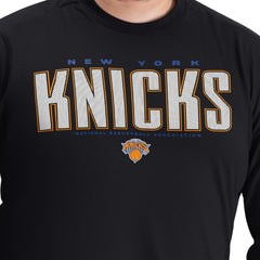 New York Knicks G-III Sports by Carl Banks Adaptive Printed Mesh Effect Long Sleeve T-Shirt