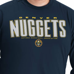 Denver Nuggets G-III Sports by Carl Banks Adaptive Printed Mesh Effect Long Sleeve T-Shirt sale