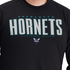 Charlotte Hornets G-III Sports by Carl Banks Adaptive Printed Mesh Effect Long Sleeve T-Shirt